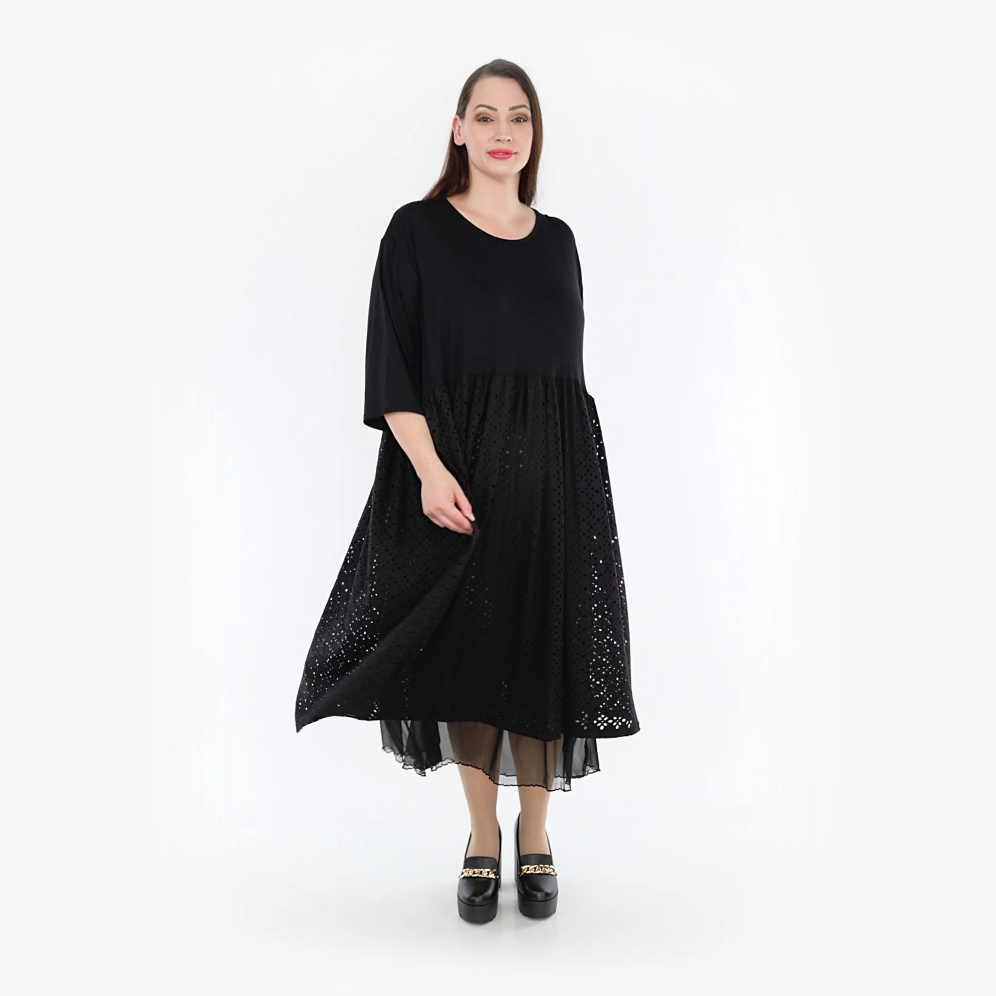  Ballonkleid von AKH Fashion aus Viskose, 1322.06948, Schwarz, Schick, Modern, Bequem