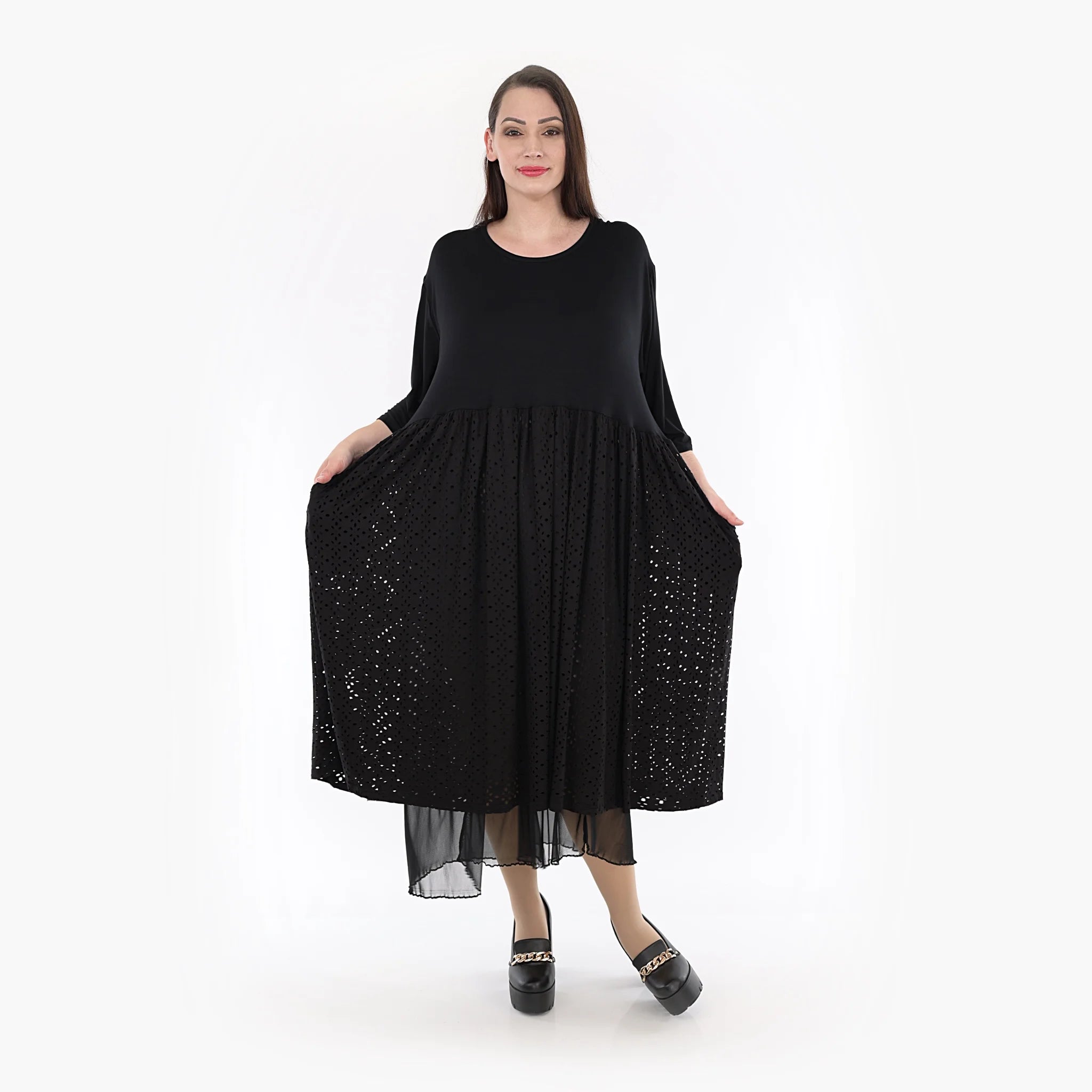  Ballonkleid von AKH Fashion aus Viskose, 1322.06948, Schwarz, Schick, Modern, Bequem