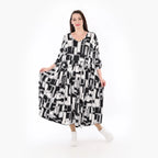 Ballonkleid von AKH Fashion aus Viskose, ausgefallene, zeitlose Lagenlook Mode
