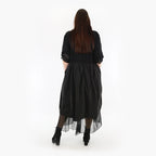  Ballonkleid von AKH Fashion aus Baumwolle, 1326.06967, Schwarz, Schick, Modern, Bequem