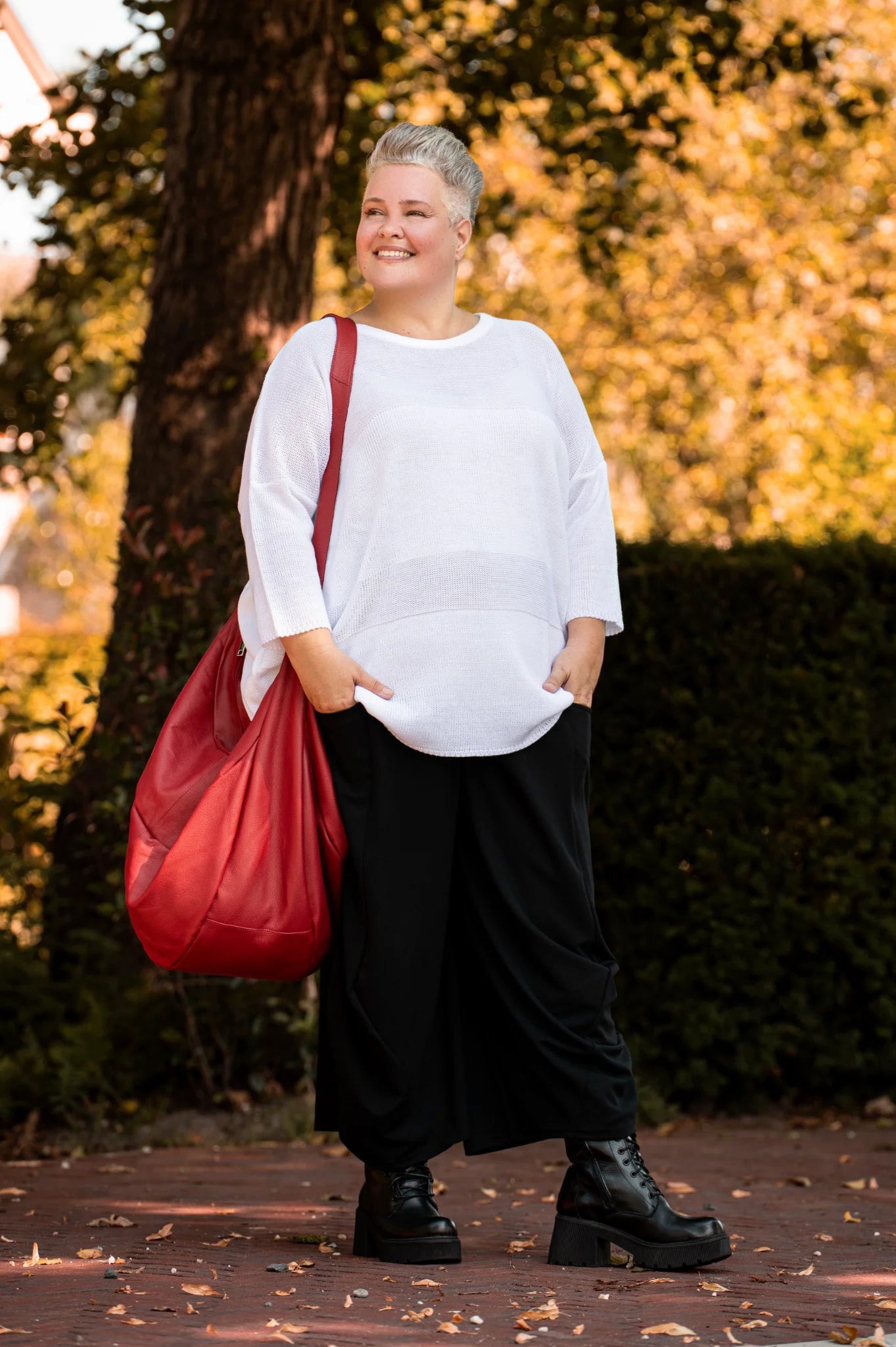 Shirt von AKH Fashion aus Baumwolle in kastiger Form, ausgefallene Lagenlook Mode