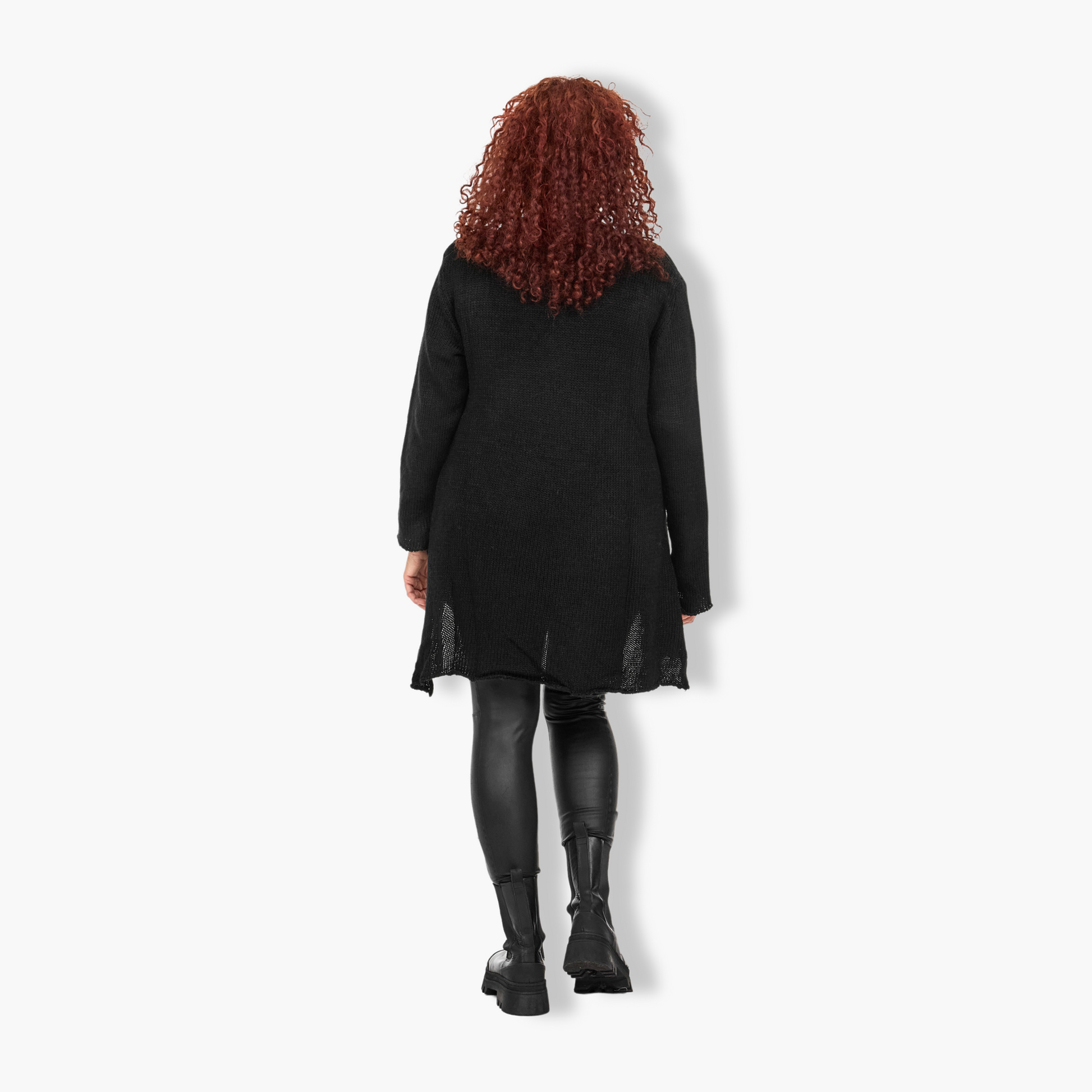  Stilvoller Oversize-A-Form Pullover in elegantem Schwarz für trendige Looks in großen Größen