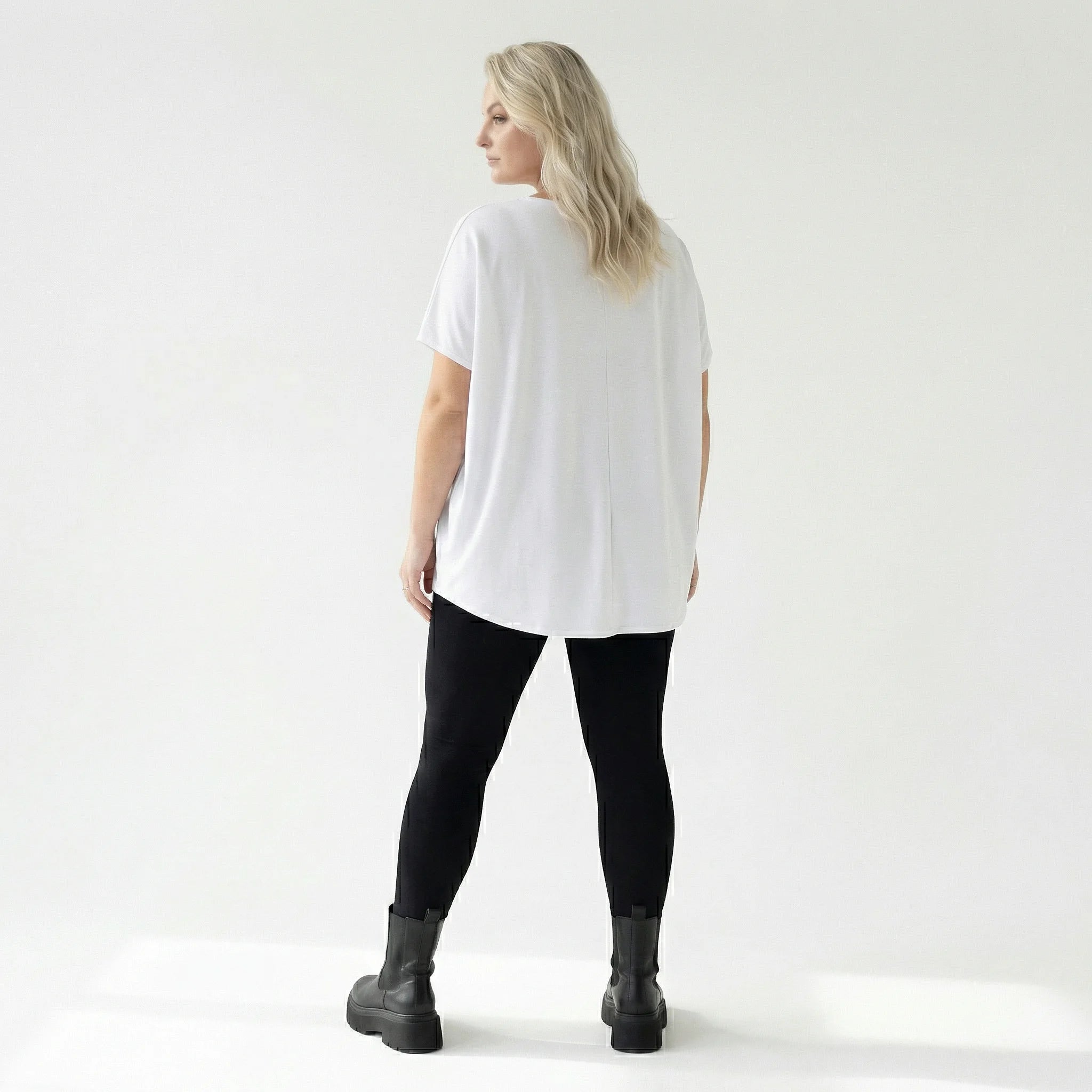 Oversized Shirt von Divas Planet aus Baumwolle, DP10148, Weiß, Schick, Modern, Bequem