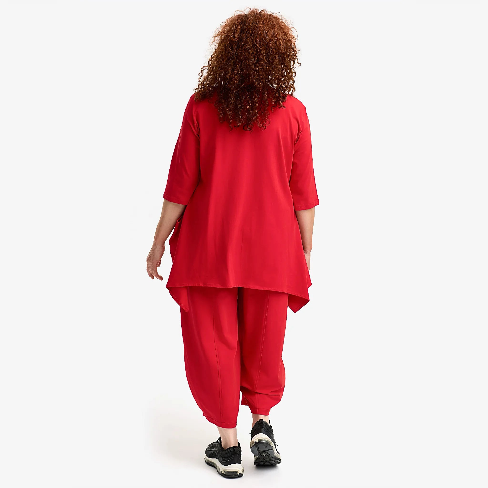  A-Form Shirt von Do Your Best aus Viskose, D904, Rot, Schick, Modern, Bequem, Schick