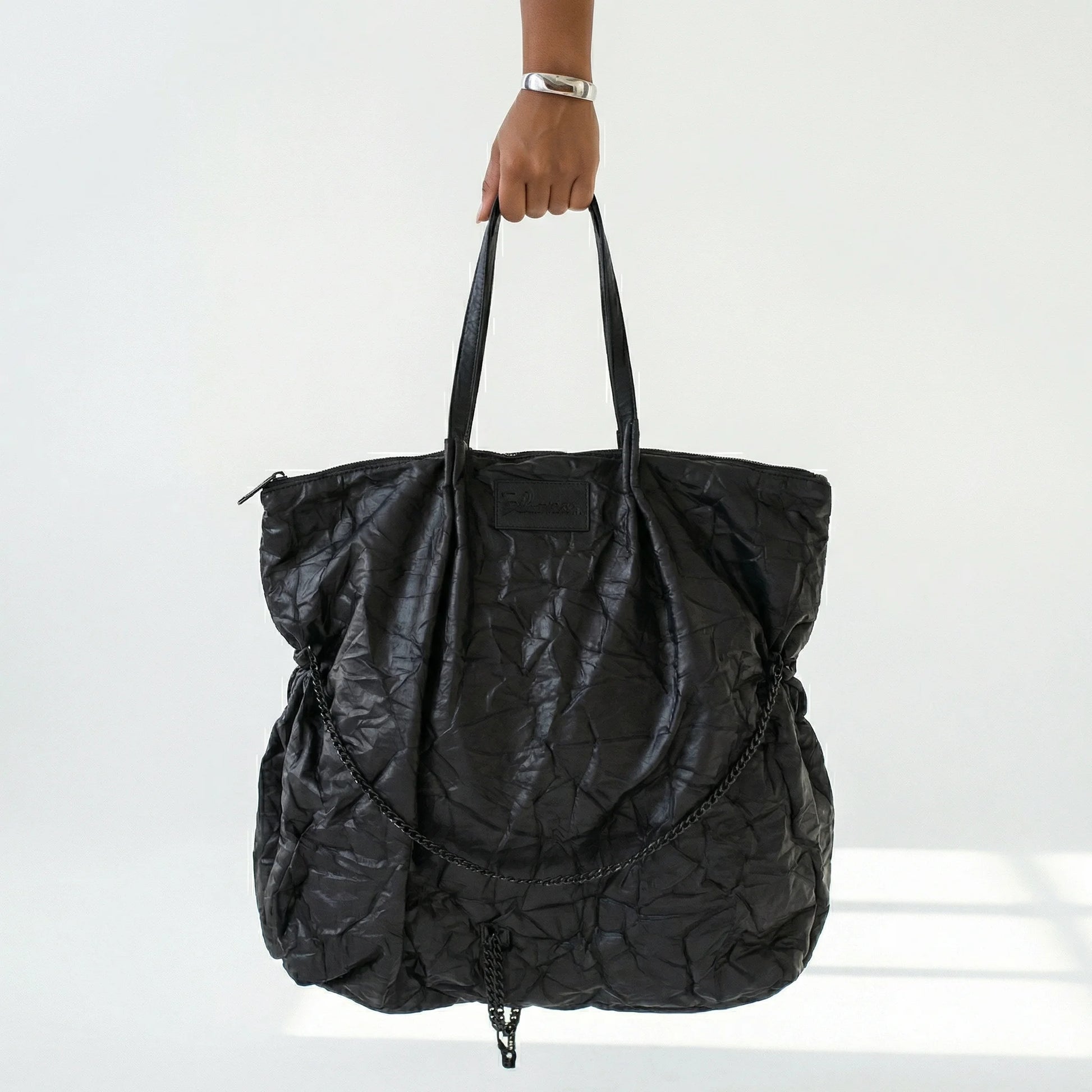  Designer Tasche von H4 Fashion aus Polyamid, 3078, Schwarz, Ausgefallen, Zeitlos, Schick