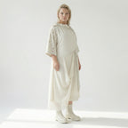 A-Form Kleid von H4 Fashion aus Polyamid, 8022, Ecru, Ausgefallen, Zeitlos, Schick