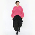 AKH Premium Bigshirt in kastiger Form, aus Baumwolle, P1032.2601, Rosa, Ausgefallen, Zeitlos