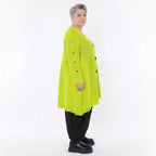 A-Form Bigshirt von AKH Premium aus Baumwolle, P1032.2603, NeonGelb, Ausgefallen, Zeitlos