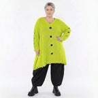 A-Form Bigshirt von AKH Premium aus Baumwolle, P1032.2603, NeonGelb, Ausgefallen, Zeitlos