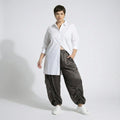 Ballonhose von AKH Premium aus Materialmix, P1027.7181, Braun, Ausgefallen, Zeitlos