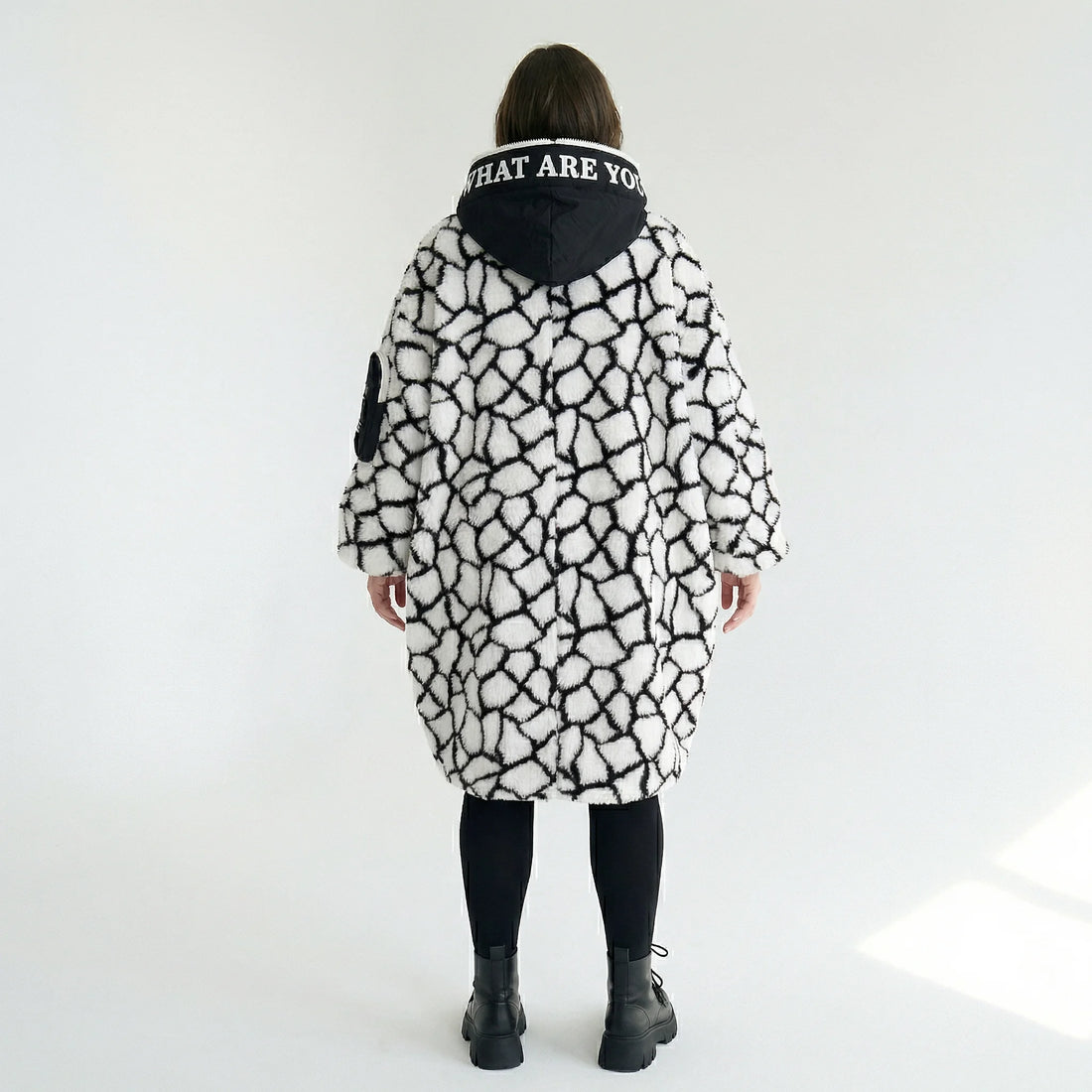  Ballon Jacke von H4 Fashion aus Polyamid, 2366, Weiß, Animal, Ausgefallen, Zeitlos, Schick