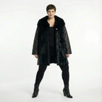  A-Form Jacke von AKH Premium aus Polyester, P1029.7175, Schwarz, Raute, Ausgefallen
