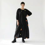 iZAR Oversize-Kleid mit Neon-Details und fließendem Slinky-Material – Avantgarde-Look bei Modeare