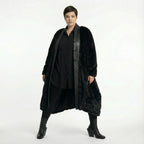  Ballonmantel von AKH Premium aus Polyester, P1029.7176, Schwarz, Raute, Ausgefallen