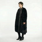  Ballonmantel von AKH Premium aus Polyester, P1029.7176, Schwarz, Raute, Ausgefallen