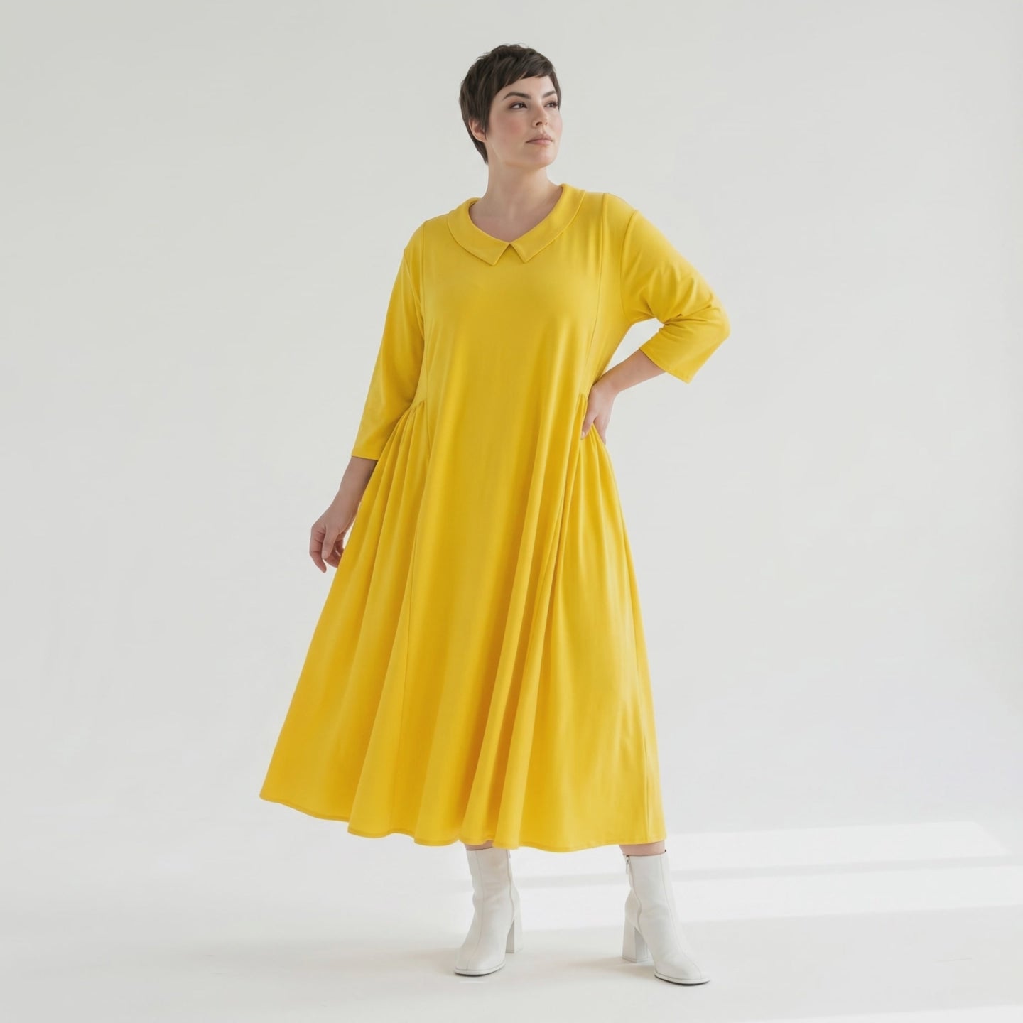 Ballonkleid von AKH Fashion aus Materialmix, ausgefallene, zeitlose Lagenlook Mode