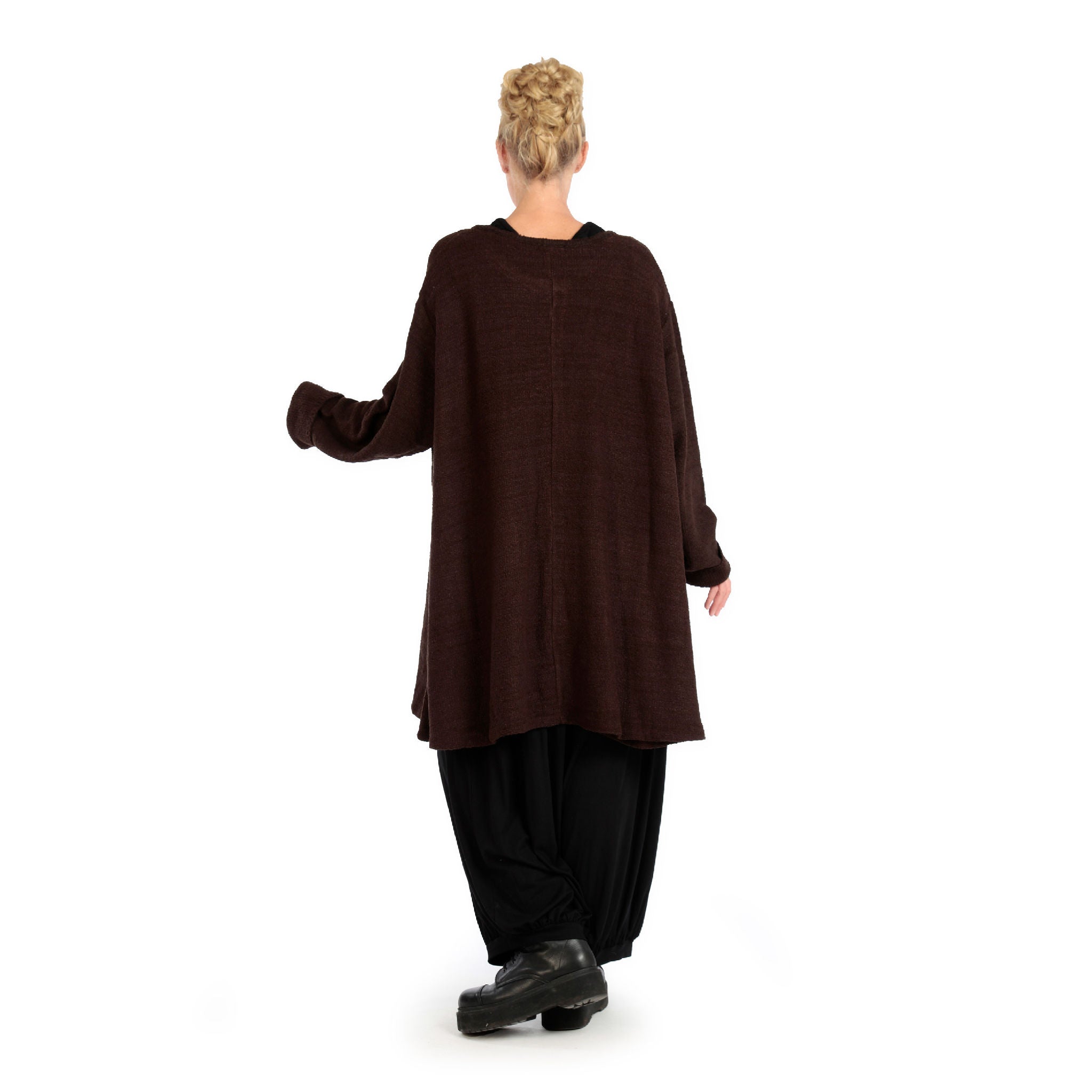 AKH Fashion · Jacke · BoucleStrick · 1382 · Schokobraun