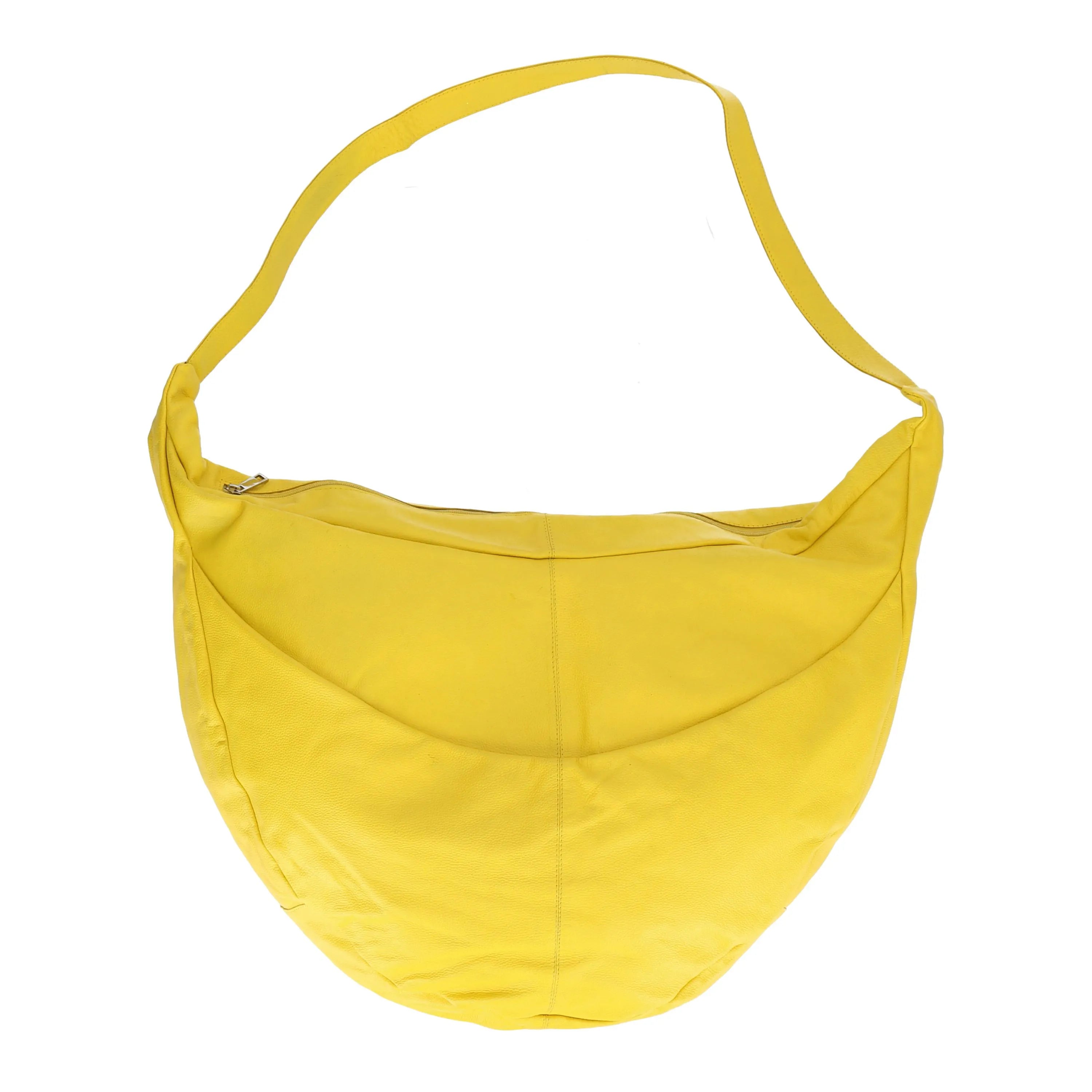 Ballon Tasche von AKH Fashion aus Leder, 1180.DJ004, Limette, Schick, Modern, Bequem