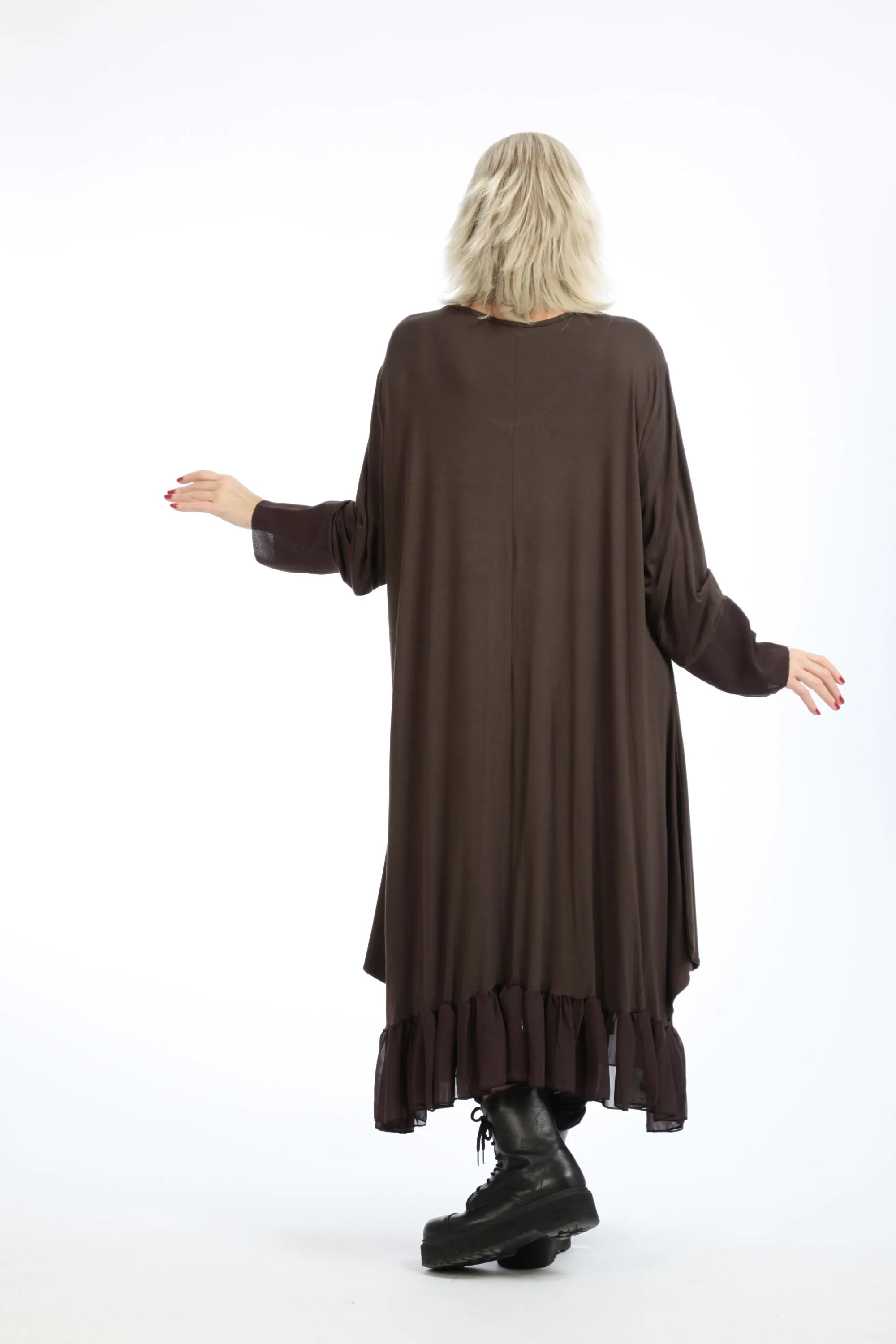  A-Form Kleid von AKH Fashion aus Viskose, 1197.05909, Braun, Schick, Modern, Bequem