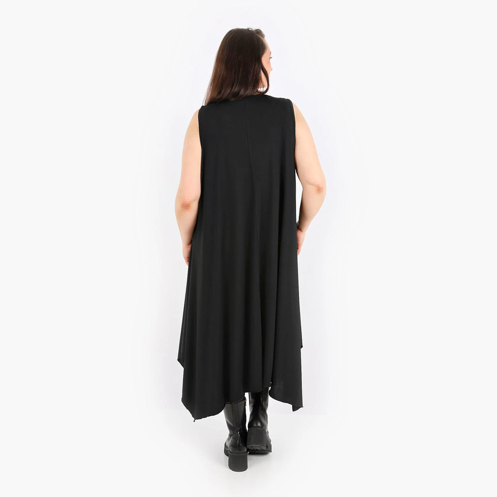  A-Form Tunika von AKH Fashion aus Materialmix, 1313.05927, Schwarz, Schick, Modern, Bequem