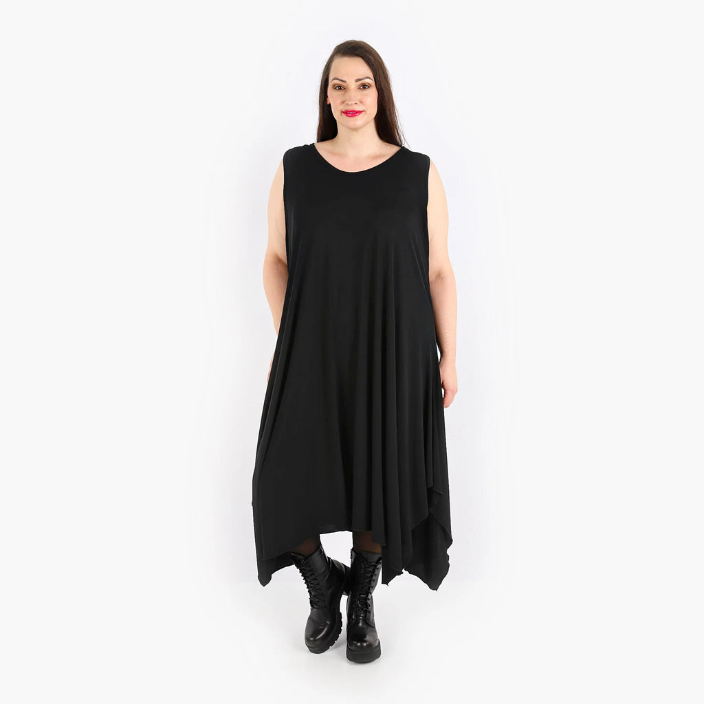  A-Form Tunika von AKH Fashion aus Materialmix, 1313.05927, Schwarz, Schick, Modern, Bequem