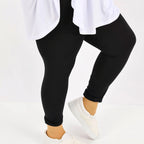  AKH Fashion Leggings in gerader Form, aus Viskose, 1233.0P100, Schwarz, Ausgefallen