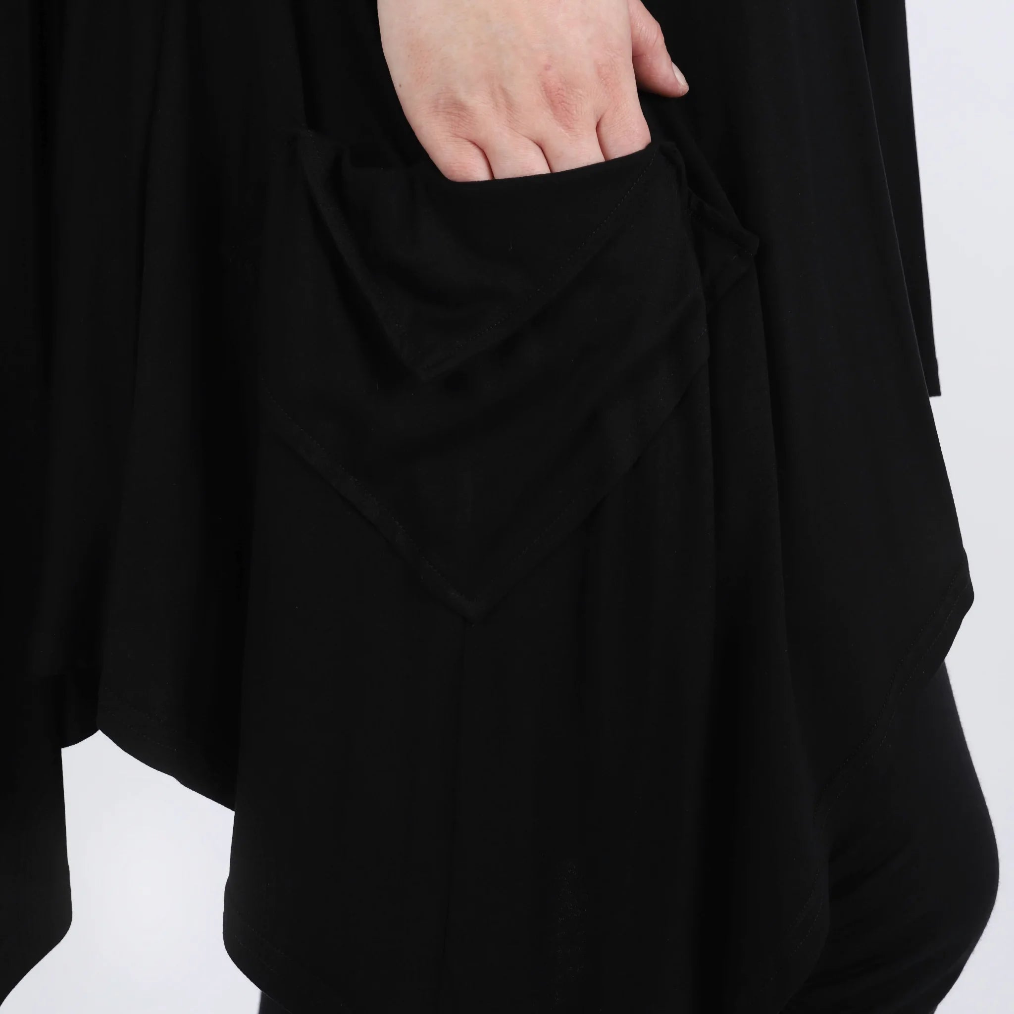  A-Form Weste von AKH Fashion aus Viskose, 1312.00110, Schwarz, Schick, Modern, Bequem