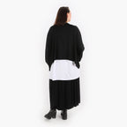 AKH Fashion Rock in gerundeter Form, aus Viskose, 1312.00136, Schwarz, Schick, Modern