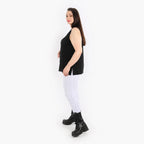  AKH Fashion Top in gerader Form, aus Viskose, 1312.00226, Schwarz, Schick, Modern, Bequem