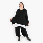  A-Form Shirt von AKH Fashion aus Viskose, 1312.03073, Schwarz, Schick, Modern, Bequem