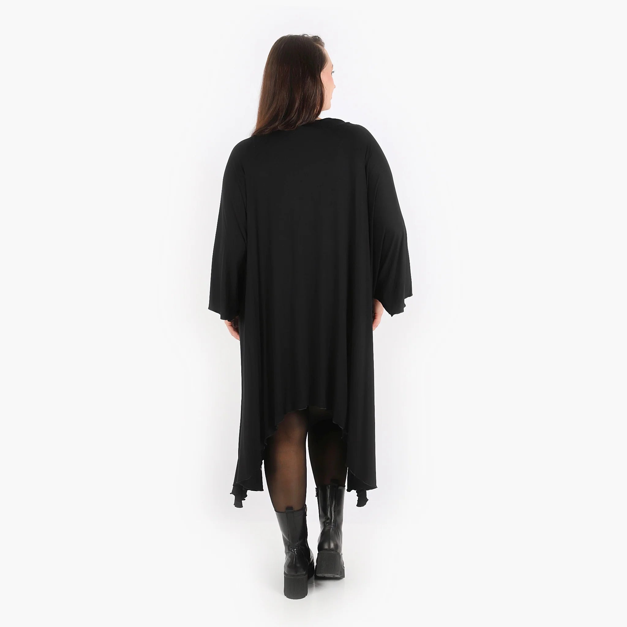 A-Form Bigshirt von AKH Fashion aus Viskose, 1312.06514, Schwarz, Schick, Modern, Bequem