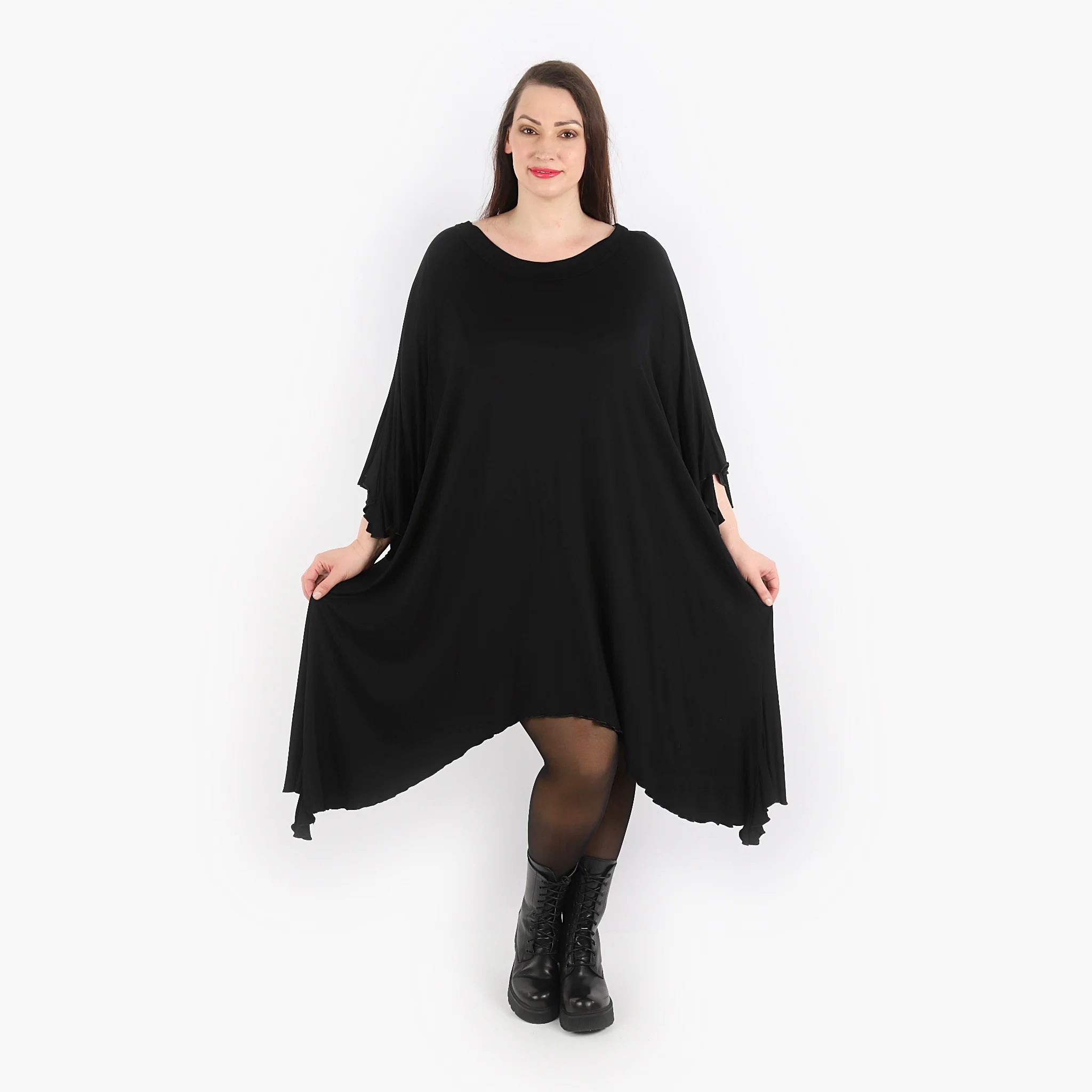 A-Form Shirt von AKH Fashion aus Viskose, ausgefallene, zeitlose Lagenlook Mode