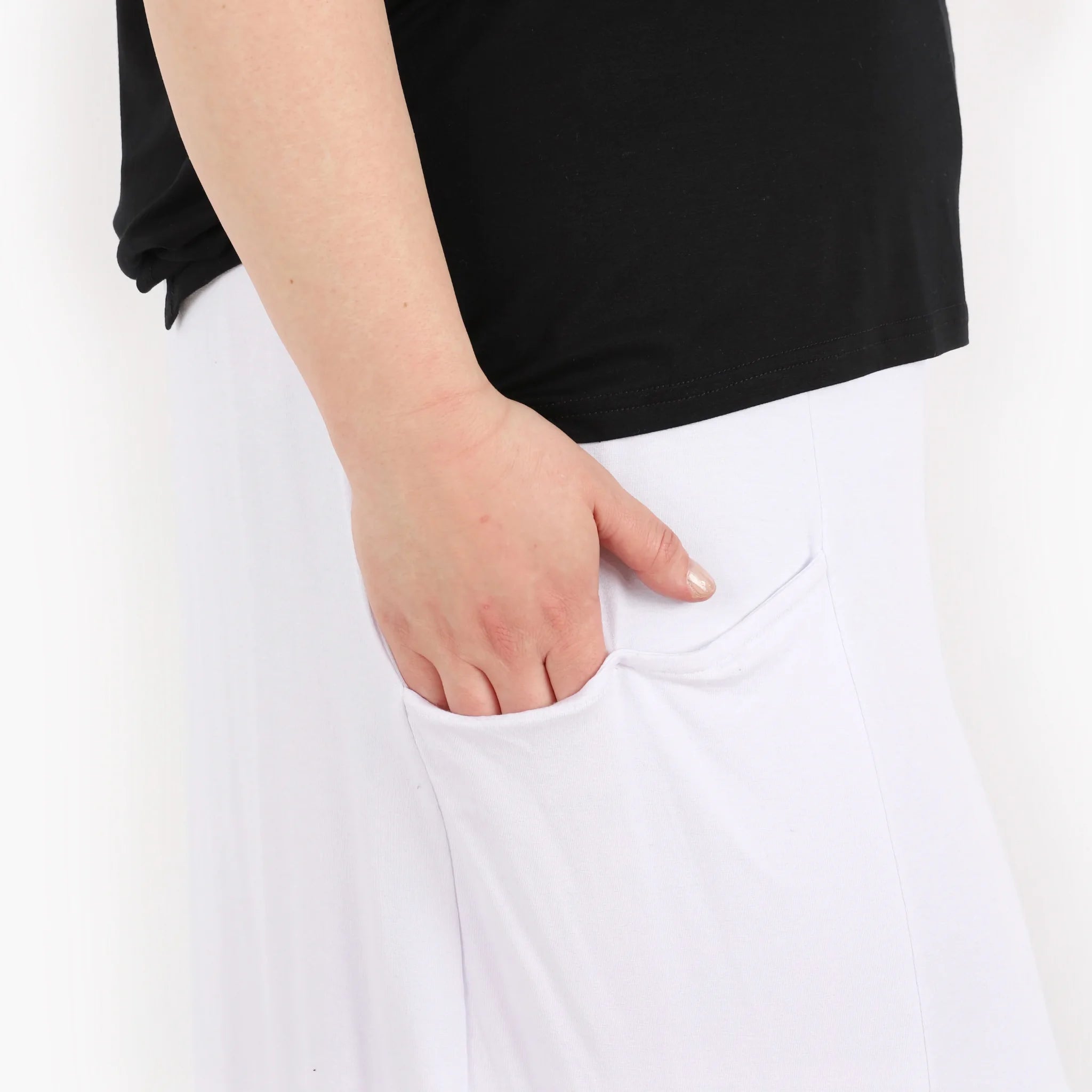  Ballonhose von AKH Fashion aus Viskose, 1312.08069, Weiß, Schick, Modern, Bequem
