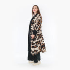  AKH Fashion Jacke in gerader Form, aus Viskose, 1369.06930, Beige-Schwarz-Braun, Leopard