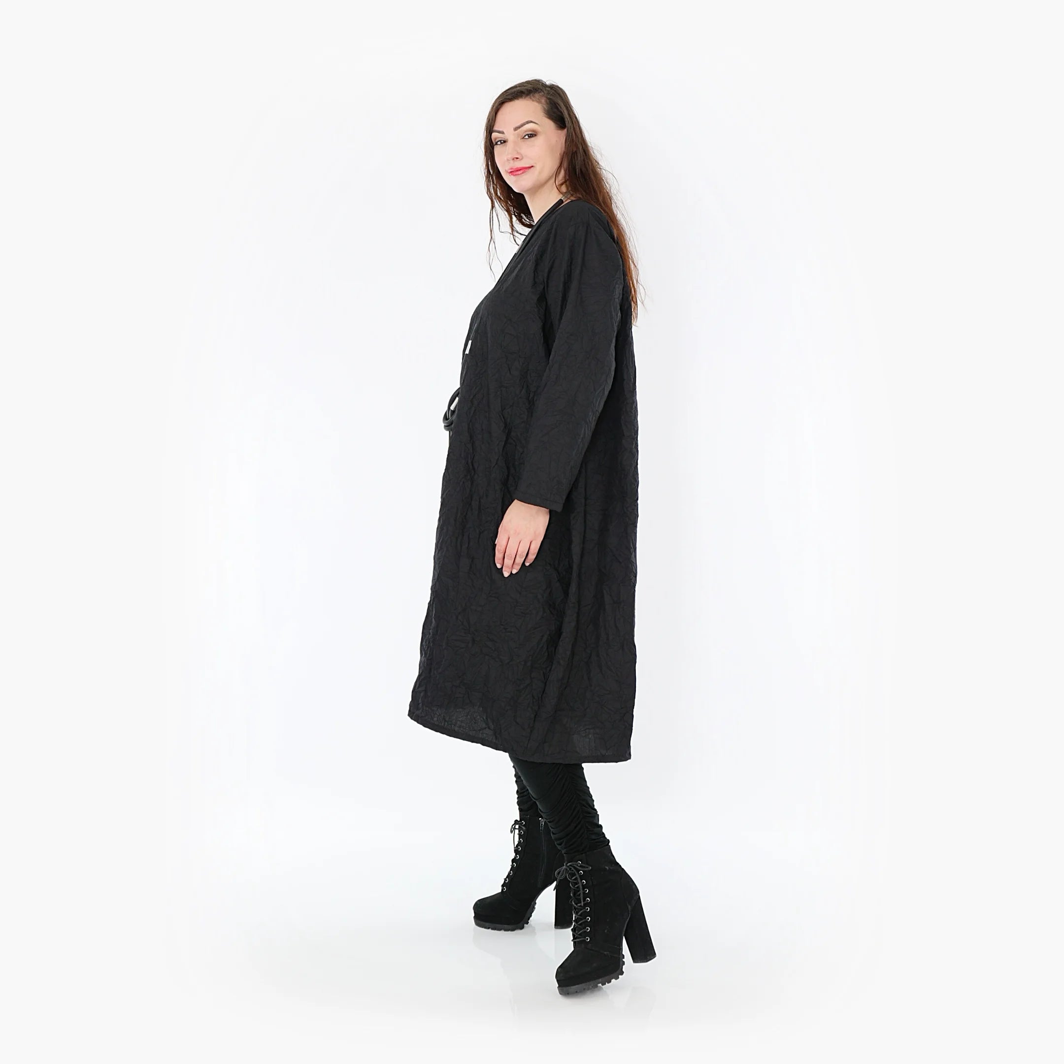 Kleid von AKH Fashion aus Viskose in gerader Form, ausgefallene Lagenlook Mode