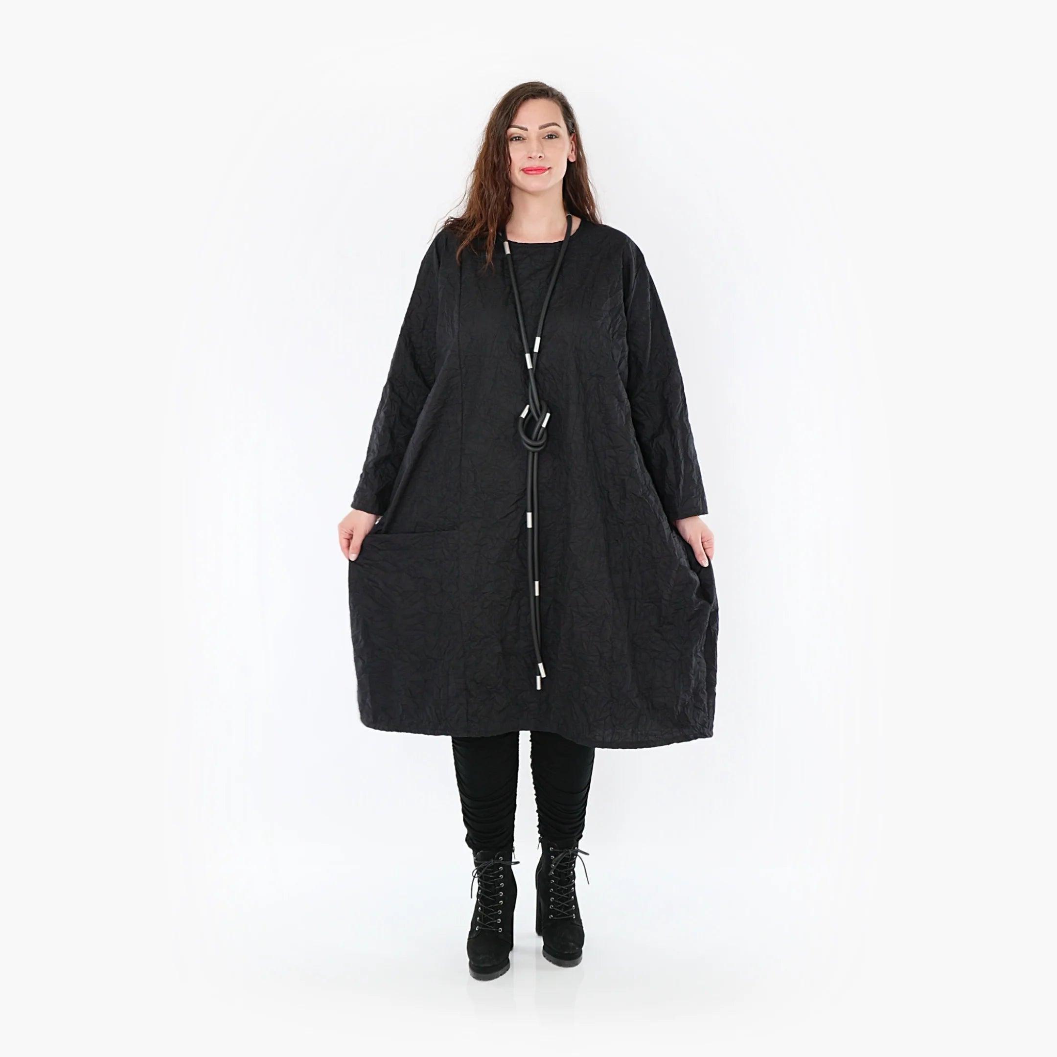 Kleid von AKH Fashion aus Viskose in gerader Form, ausgefallene Lagenlook Mode