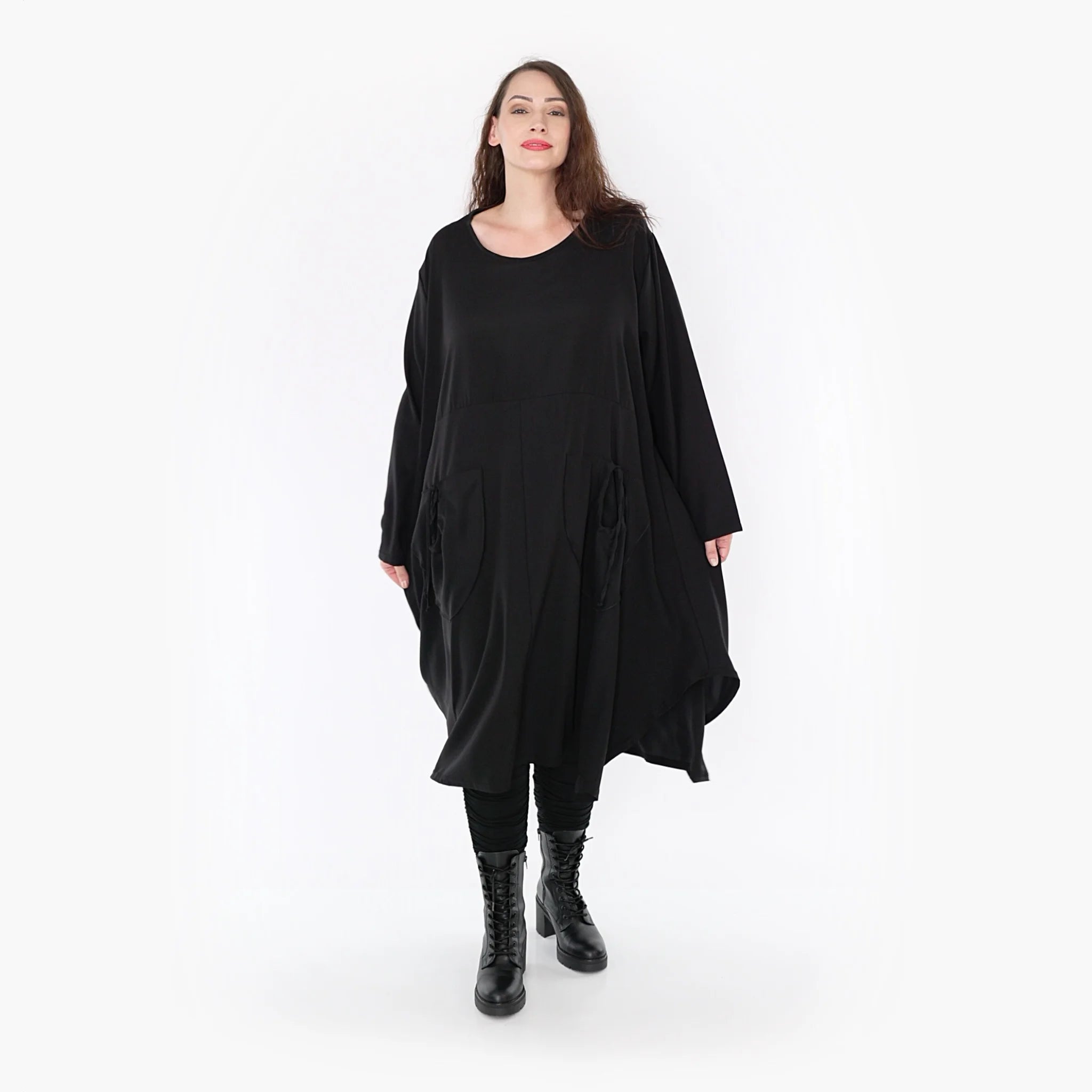 Ballonkleid von AKH Fashion aus Viskose, ausgefallene, zeitlose Lagenlook Mode