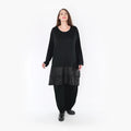 A-Form Shirt von AKH Fashion aus Viskose, ausgefallene, zeitlose Lagenlook Mode