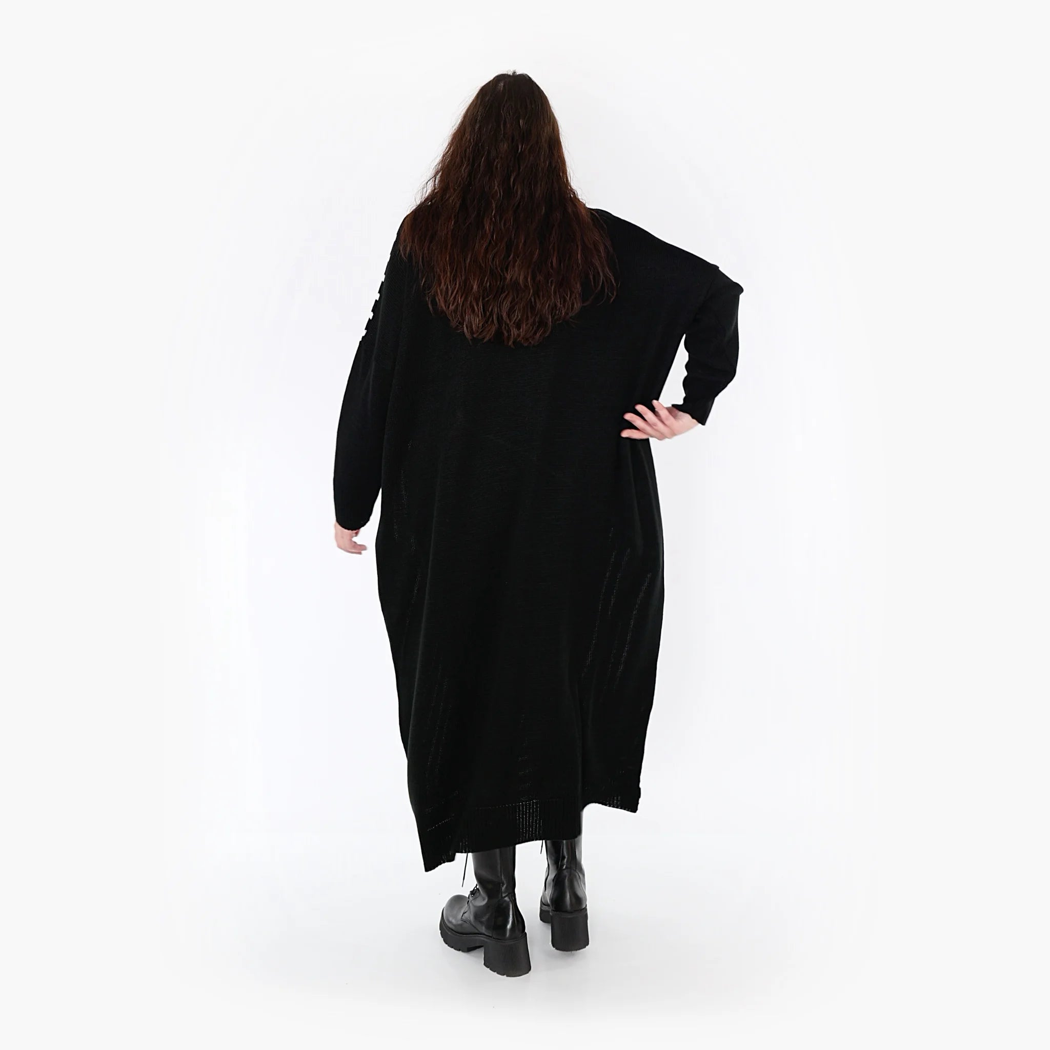  Ballonkleid von AKH Fashion aus Baumwolle, 1343.02318, Schwarz-Weiß, Schick, Modern