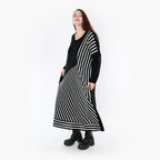  Ballonkleid von AKH Fashion aus Baumwolle, 1343.02318, Schwarz-Weiß, Schick, Modern