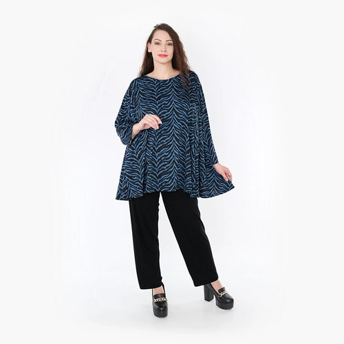 A-Form Shirt von AKH Fashion aus Viskose, ausgefallene, zeitlose Lagenlook Mode