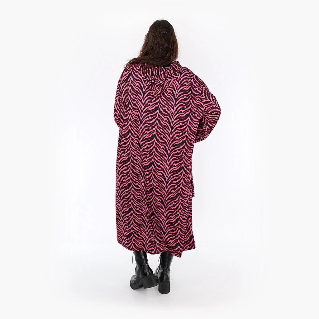  Ballonmantel von AKH Fashion aus Viskose, 1344.06976, Fuchsia-Schwarz, Schick, Modern