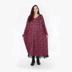  Ballonkleid von AKH Fashion aus Viskose, 1344.06984, Fuchsia-Schwarz, Schick, Modern