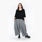  Haremshose von AKH Fashion aus Materialmix, 1347.06883, Grau, Wellen, Schick, Modern