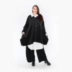  A-Form Jacke von AKH Fashion aus Polyester, 1348.02030, Schwarz, Schick, Modern, Bequem