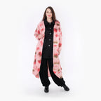  A-Form Jacke von AKH Fashion aus Materialmix, 1351.01717, Pink-Grün, Schick, Modern