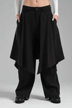  TW3 Hose in gerader Form, aus Polyamid, 1216, Schwarz, Schick, Modern, Ausgefallen