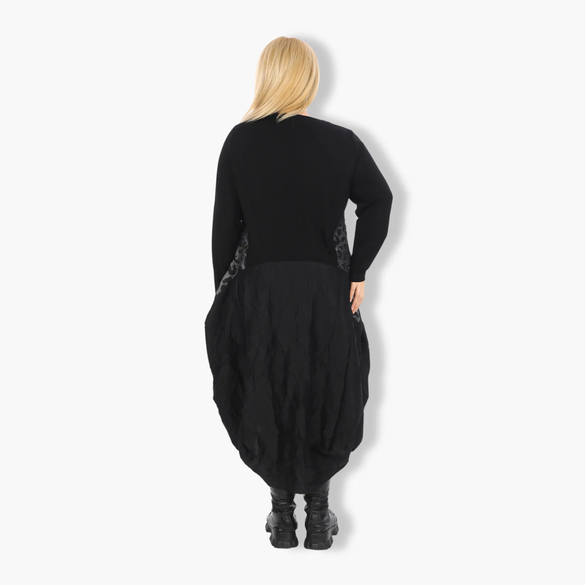  Ballonkleid von Zedd Plus aus Polyamid, 24649, Grau, Schick, Modern, Bequem