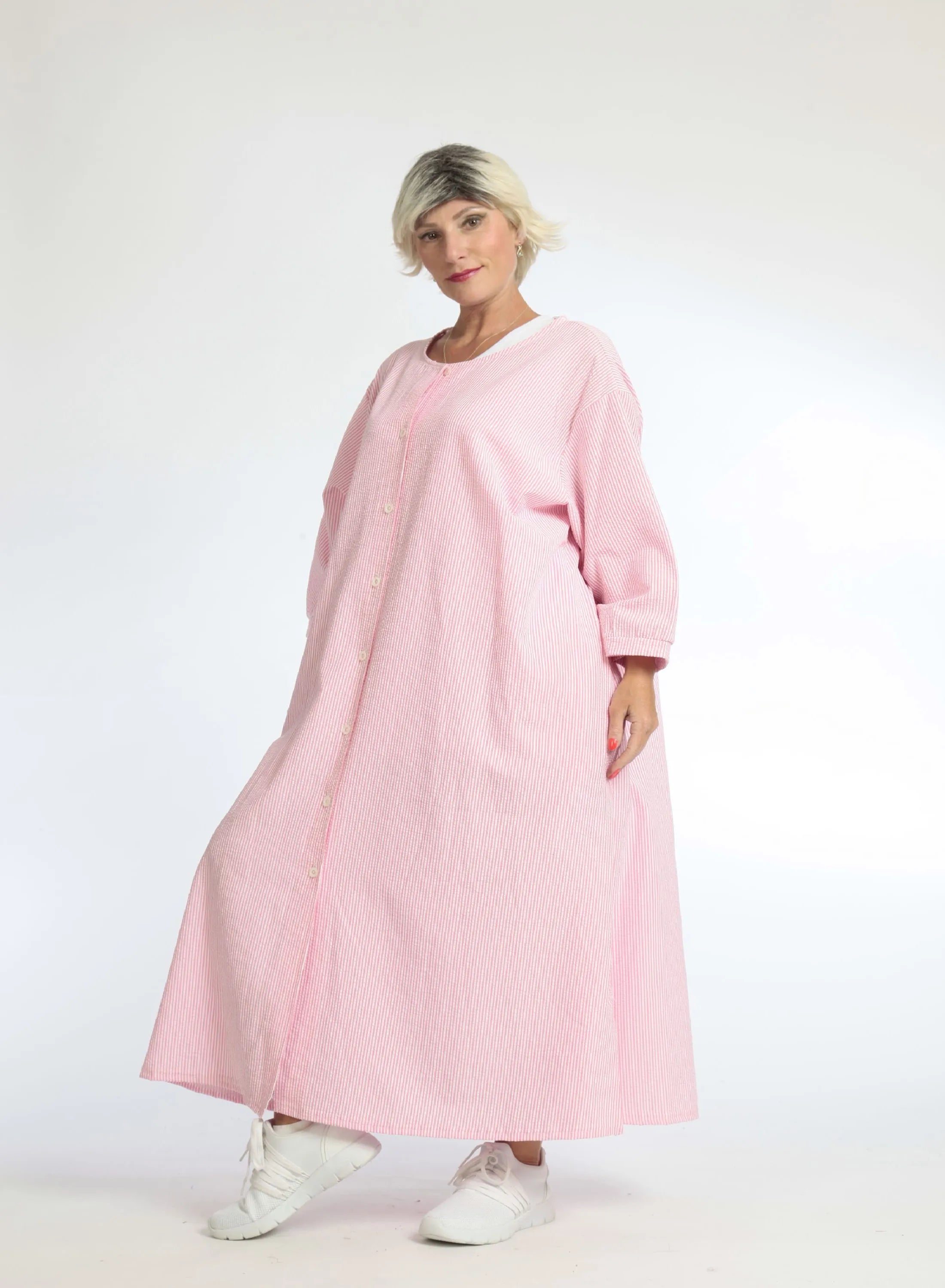 AKH Fashion Mantel in gerader Form, aus Baumwolle, 1058.06838, Pink, Schick, Modern