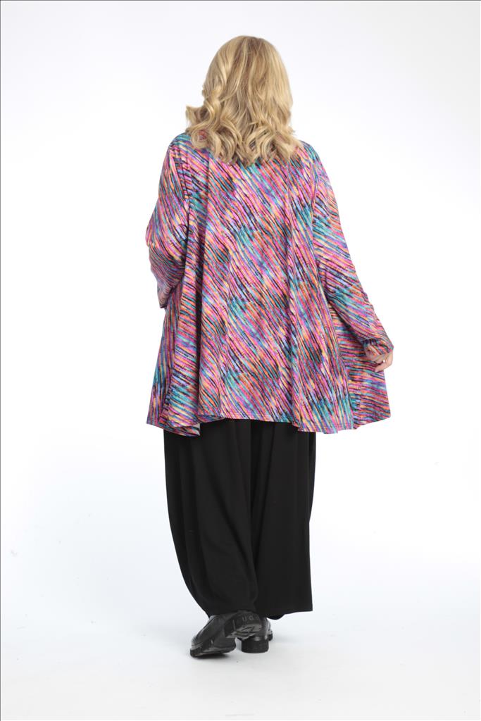  A-Form Jacke von AKH Fashion aus Baumwolle, 0768.01382, Multicolor, Streifen, Schick